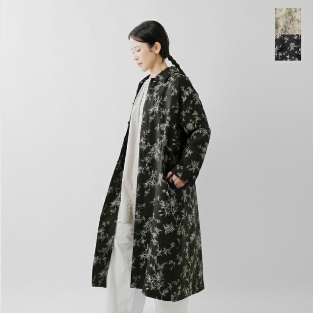 PARIS DE AOUNE パリドゥアオウネ  ボタニカル フラワージャガード ステンカラー ワンピース コート pa253op017-ms 2025aw新作 レディース ☆☆ クーポン対象