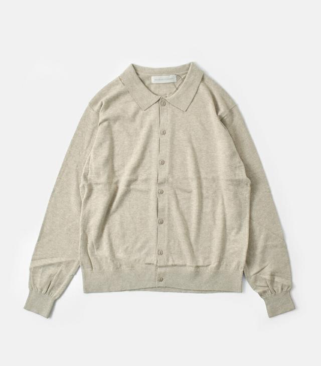 NOUVELLES DU PARADIS ヌーベル ドゥ パラディ  ムーコットン ポロ カーディガン pk25301-tr 2025aw新作 レディース クーポン対象 NOUVELLES DU PARADIS ヌーベル ドゥ パラディ ムーコットン ポロ