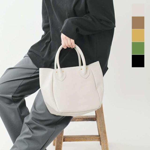 マリンデイ トートバッグ MARINE DAY  シュリンク カウレザー トートバッグ “PLUM” plum  クーポン対象