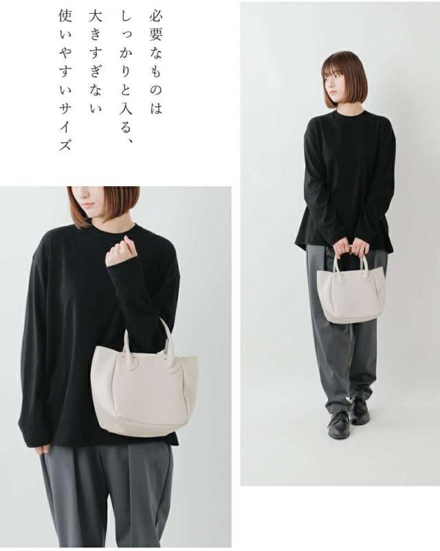 マリンデイ トートバッグ MARINE DAY  シュリンク カウレザー トートバッグ “PLUM” plum  クーポン対象