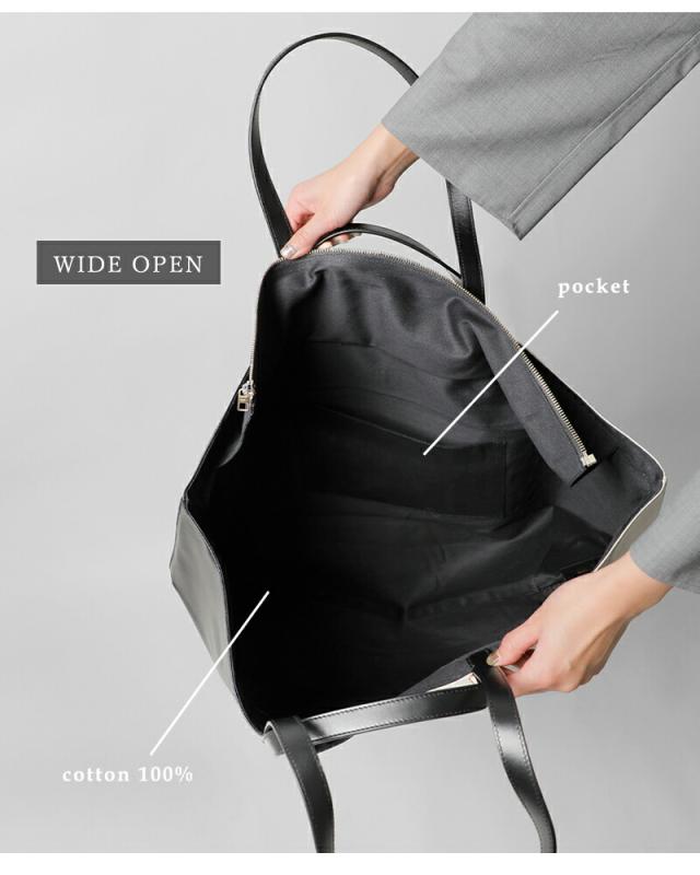 CAHU カウ プラティーク バイカラー 2way トートバッグ M “Pratique Bigout with Zip” pratique-bi-zipレディース 2026ss新作 春夏 クーポン対象_7