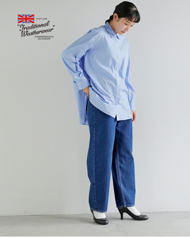 Traditional Weatherwear トラディショナルウェザーウェア カービーシルエット ユニオンスラック デニム パンツ “UNIONSLACKS 303D” l261cifpt0309ei-ej-yo レディース 2026ss新作 春夏 クーポン対象_5