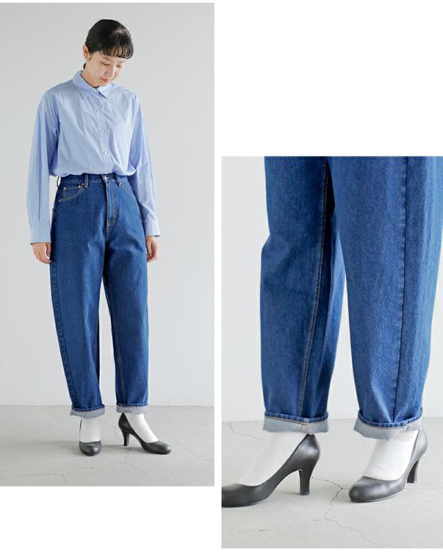 Traditional Weatherwear トラディショナルウェザーウェア カービーシルエット ユニオンスラック デニム パンツ “UNIONSLACKS 303D” l261cifpt0309ei-ej-yo レディース 2026ss新作 春夏 クーポン対象_9