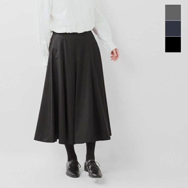 ニコルソンアンドニコルソン スカート nicholson&nicholson  ストレッチ ウール ロング プリーツ スカート puzzle-tro  ☆☆ クーポン対象