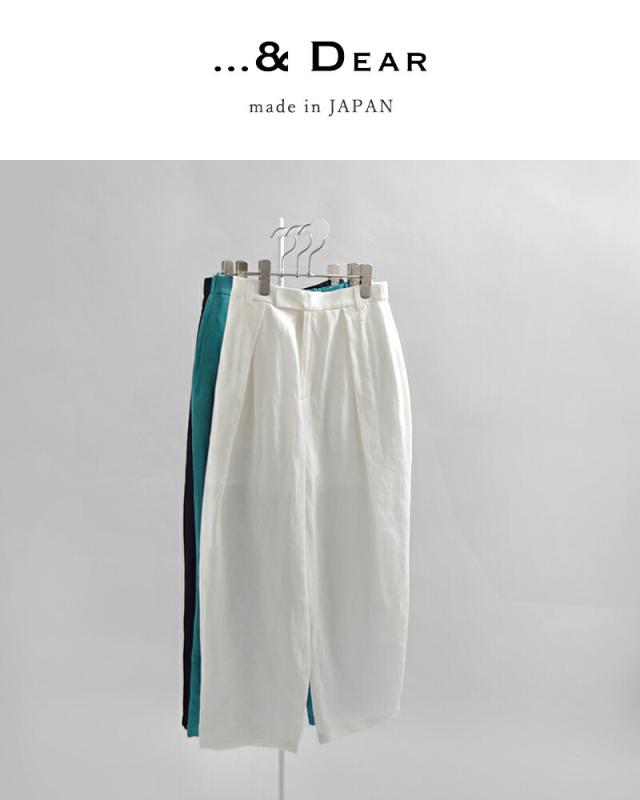 ...＆ DEAR アンドディアー オーバーラップ タック パンツ r-1695 レディース 2026ss新作 春夏 クーポン対象_5