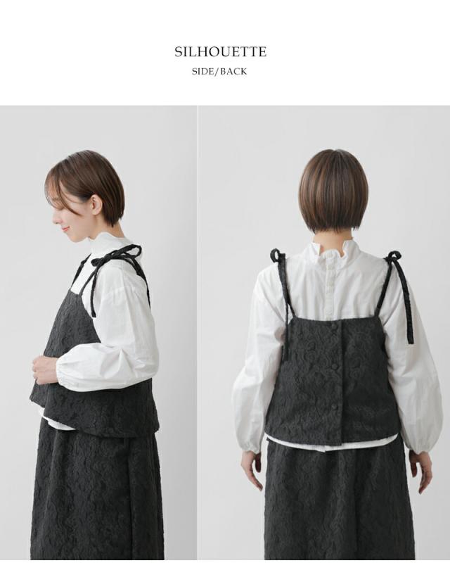 ROBE de PEAU ローブデポー 2way ジャガード リボン キャミソール “JACQUARD RIBBON CAMISOLE” r335 レディース2026ss新作 春夏_9