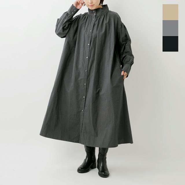 DIARIES ダイアリーズ ハイカウントコットン スタンドカラー ギャザー ワンピース r62508-yo レディース 2025aw新作 ☆☆ クーポン対象