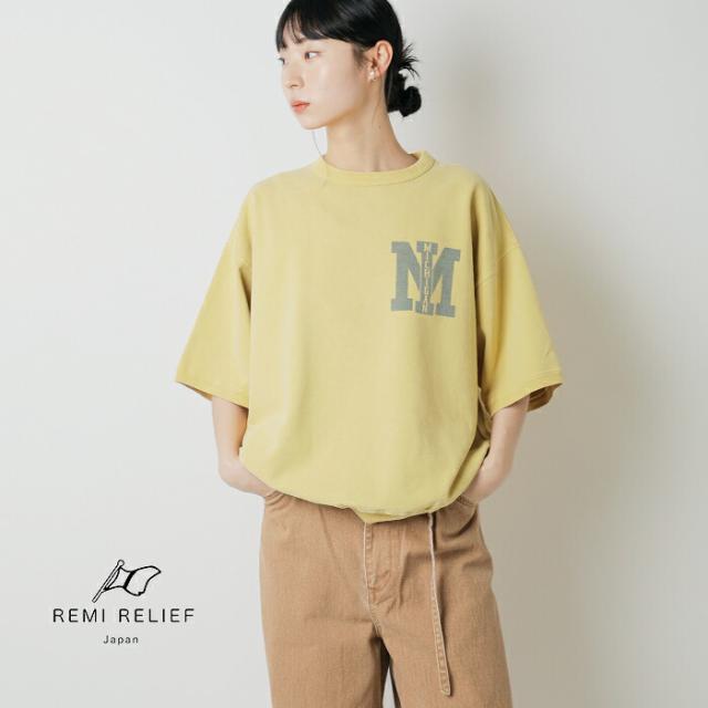 REMI RELIEF レミレリーフ SP加工裏毛 半袖 クルーネック プリント Tシャツ “MICHIGAN/MI” rn30389180-1 ユニセックス 2026ss新作 春夏 クーポン対象_1