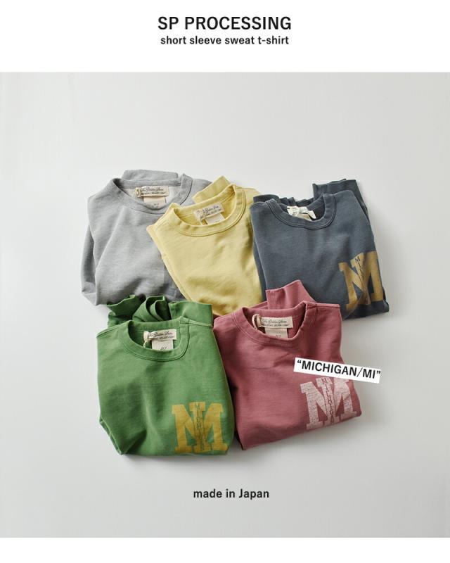 REMI RELIEF レミレリーフ SP加工裏毛 半袖 クルーネック プリント Tシャツ “MICHIGAN/MI” rn30389180-1 ユニセックス 2026ss新作 春夏 クーポン対象_7