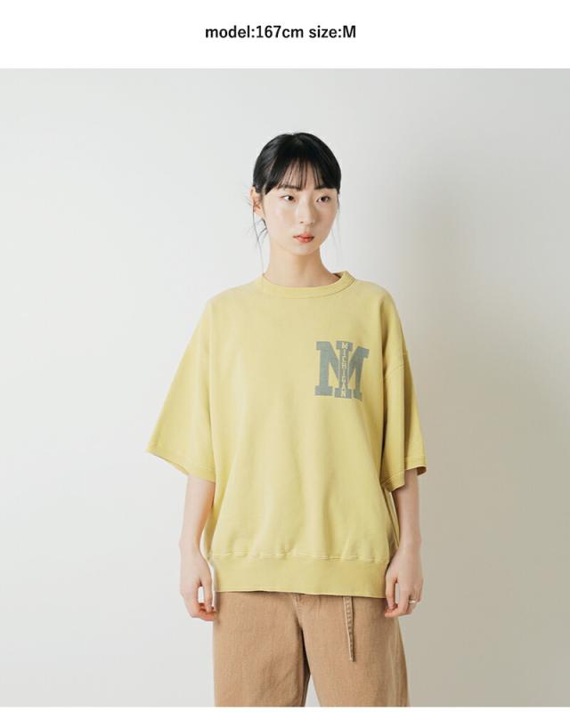REMI RELIEF レミレリーフ SP加工裏毛 半袖 クルーネック プリント Tシャツ “MICHIGAN/MI” rn30389180-1 ユニセックス 2026ss新作 春夏 クーポン対象_10