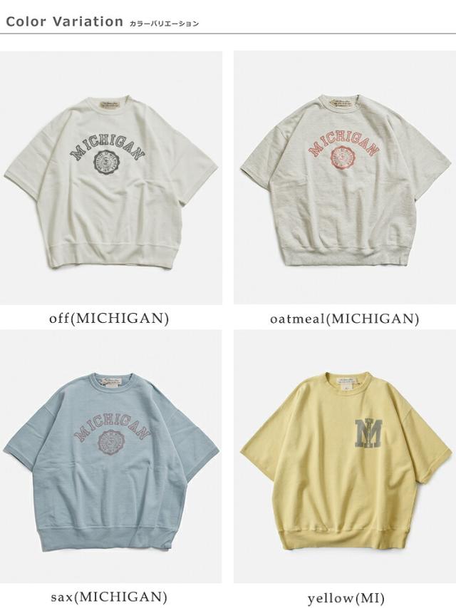 REMI RELIEF レミレリーフ SP加工裏毛 半袖 クルーネック プリント Tシャツ “MICHIGAN/MI” rn30389180-1 ユニセックス 2026ss新作 春夏 クーポン対象_16