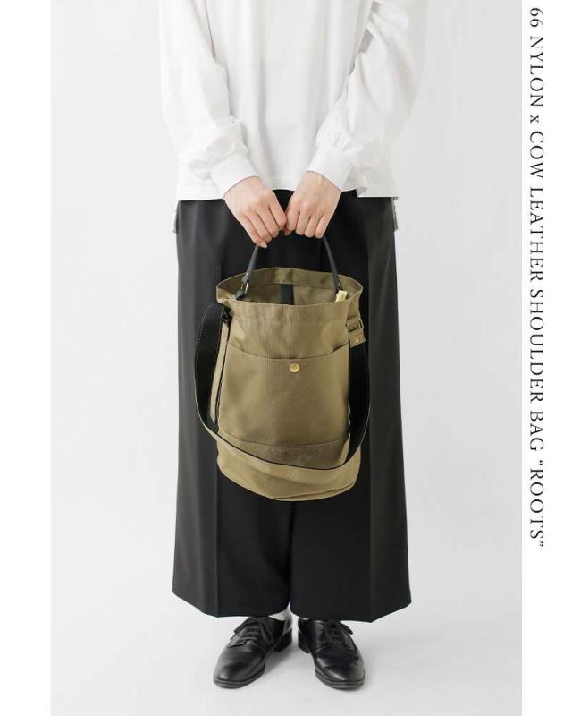 マリンデイ ショルダーバッグ MARINE DAY  66ナイロン×カウレザー ショルダーバッグ “ROOTS” roots-nylon  クーポン対象