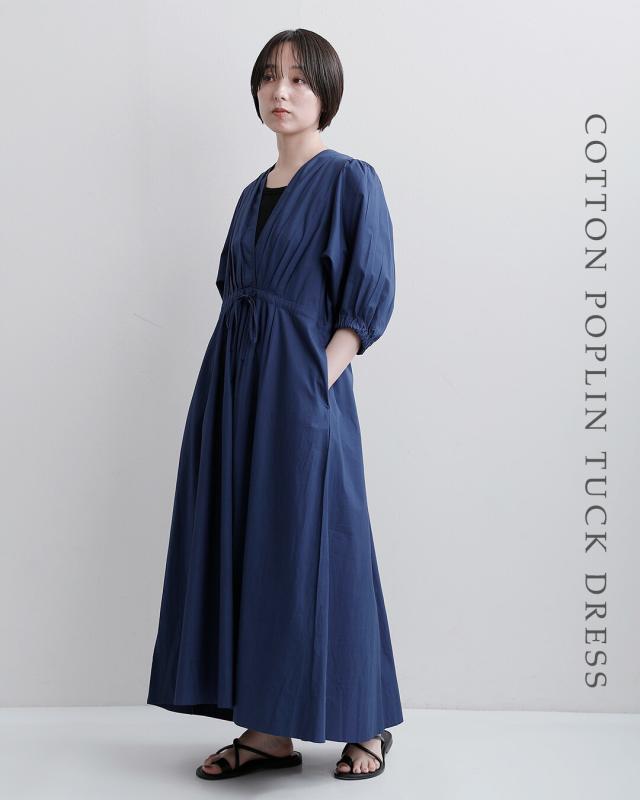 normment ノーメント コットンポプリン タック ドレス “COTTON POPLIN TUCK DRESS” s26s-1551 レディース 2026ss新作 春夏 クーポン対象_4