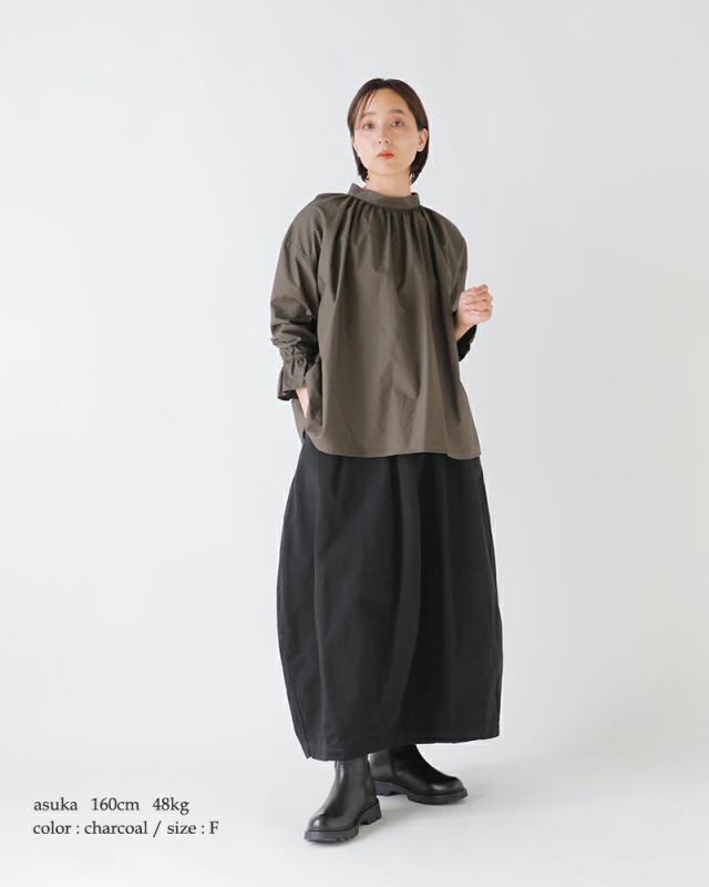 DIARIES ダイアリーズ コットンタイプライター ギャザー ブラウス