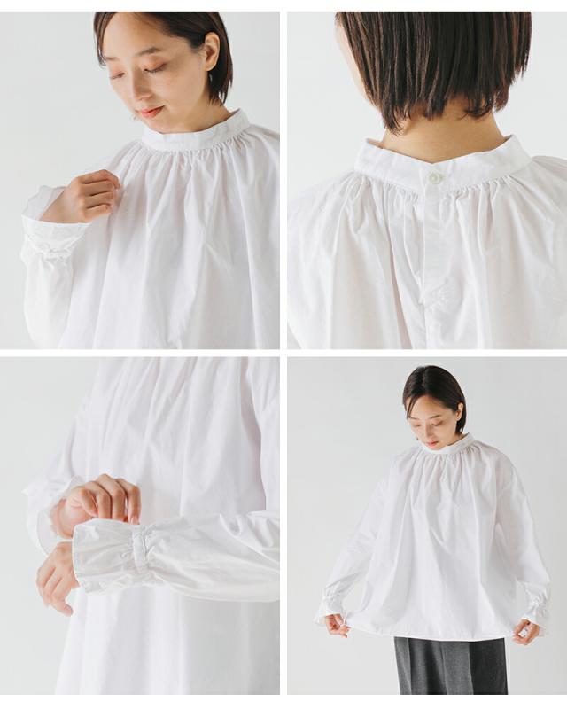 DIARIES ダイアリーズ  コットンタイプライター ギャザー ブラウス s62501-mn レディース 2025aw新作 ☆☆ クーポン対象 DIARIES ダイアリーズ コットンタイプライター ギャザー ブラウス