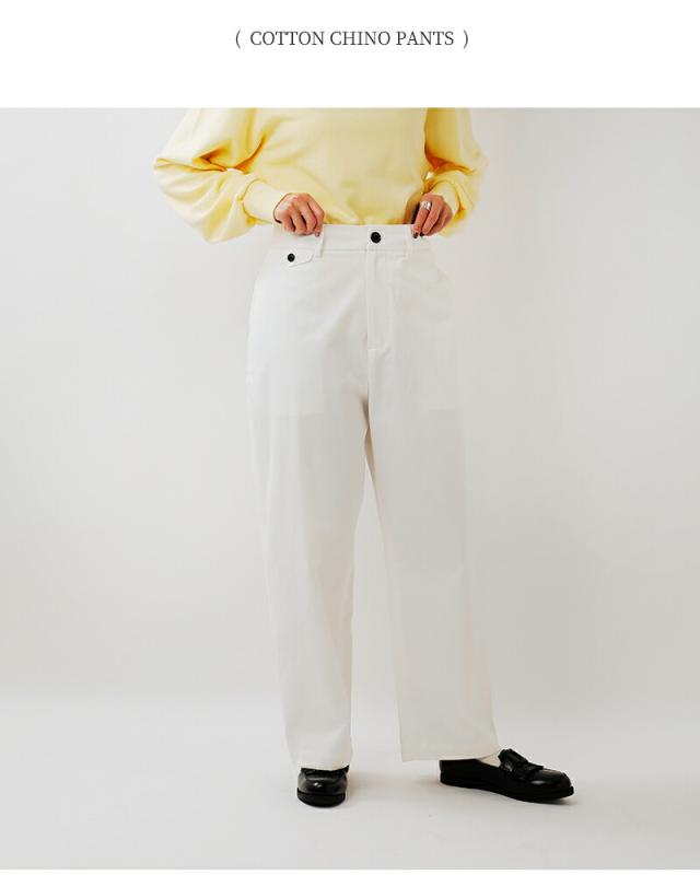 nicholson&nicholson ニコルソンアンドニコルソン コットン チノパンツ “SABLE” sable-chino レディース 2026ss新作 春夏 クーポン対象_5