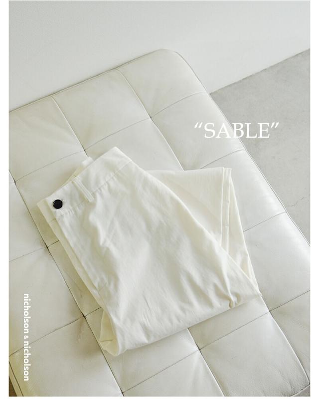 nicholson&nicholson ニコルソンアンドニコルソン コットン チノパンツ “SABLE” sable-chino レディース 2026ss新作 春夏 クーポン対象_6