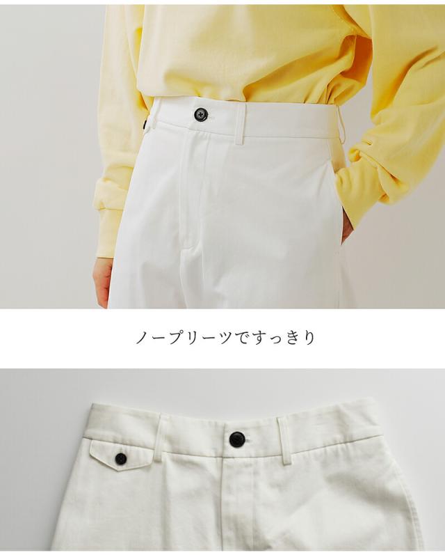 nicholson&nicholson ニコルソンアンドニコルソン コットン チノパンツ “SABLE” sable-chino レディース 2026ss新作 春夏 クーポン対象_7
