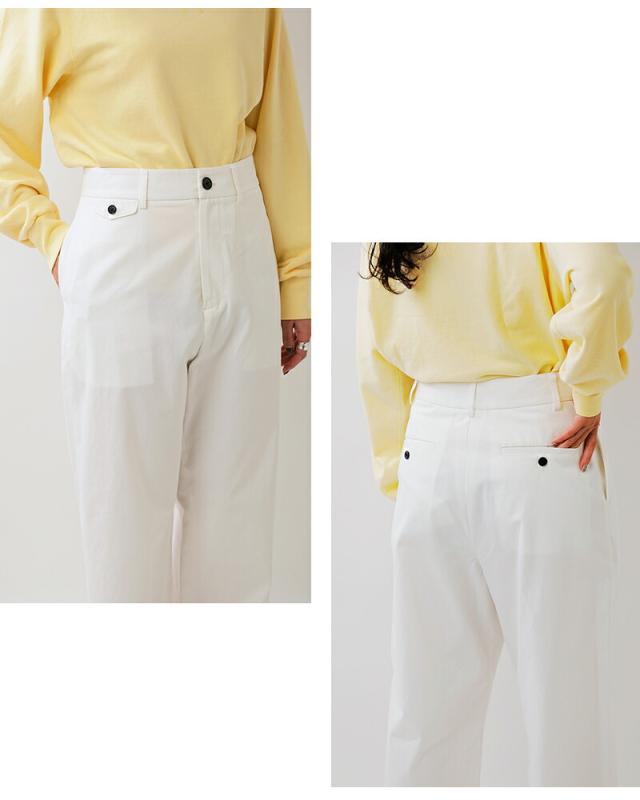 nicholson&nicholson ニコルソンアンドニコルソン コットン チノパンツ “SABLE” sable-chino レディース 2026ss新作 春夏 クーポン対象_8