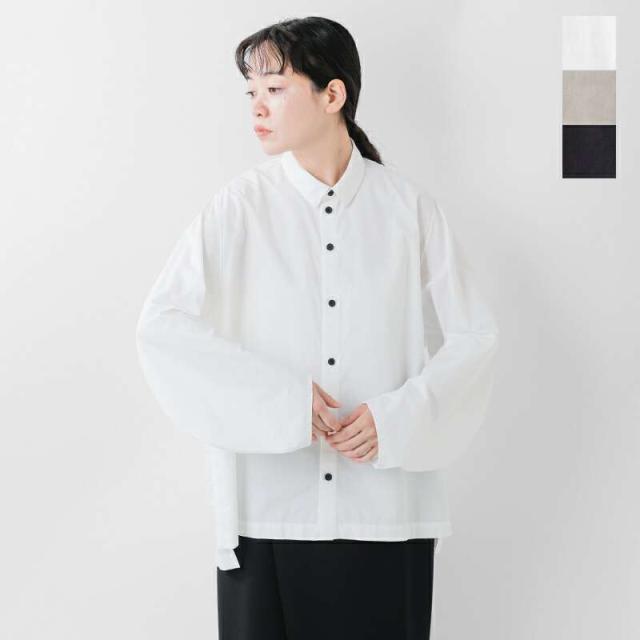 フィル マム ブラウス FIR MUM  コットン ポリコア タイプライター ビッグスリーブ シャツ sn-fr0404sf  クーポン対象