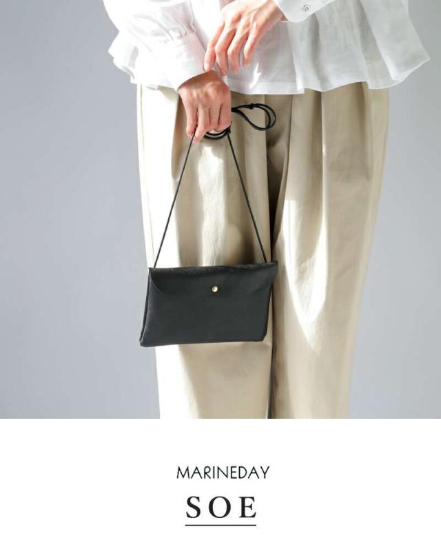 マリンデイ ショルダーバッグ MARINE DAY  ゴートスキン ポーチ ショルダー バッグ “SOE” soe  クーポン対象