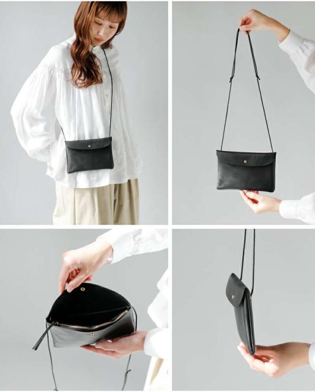 マリンデイ ショルダーバッグ MARINE DAY  ゴートスキン ポーチ ショルダー バッグ “SOE” soe  クーポン対象