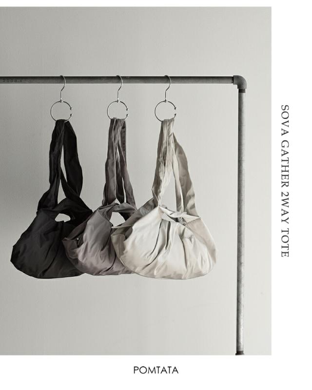 POMTATA ポンタタ ギャザー 2way トートバッグ SOVA GATHER 2WAY TOTE sova-gth2wtote レディース 2026ss新作 春夏 クーポン対象