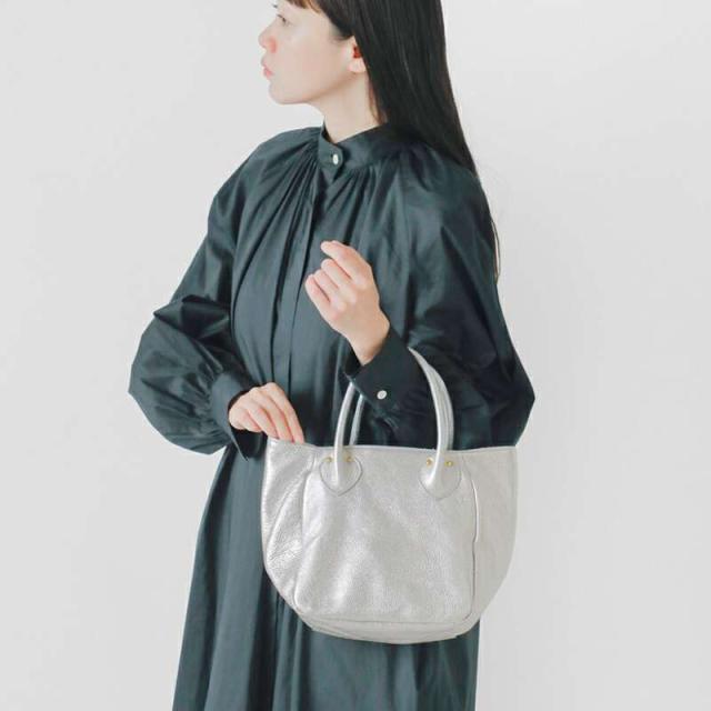 マリンデイ ハンドバッグ MARINE DAY  カウレザー シルバー箔 ハンドバッグ “SPECIAL PLUM” special-plum  ☆☆ クーポン対象