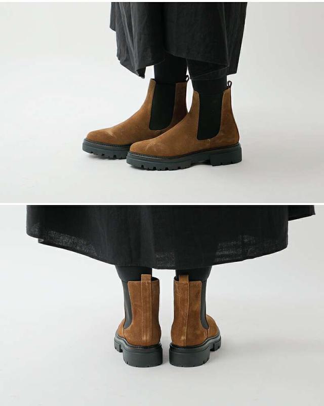 エネス サイドゴアブーツ靴 シューズ eness スエード サイドゴア