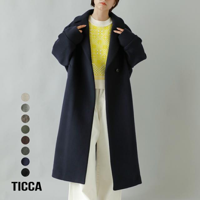 [2026aw新作]ティッカ TICCA ウール ロング テントコート tbfa-205 レディース 秋冬 アウター