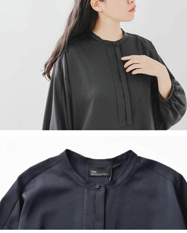 ティッカ ワンピース TICCA パフスリーブ ドレス tbea-192 の通販はau