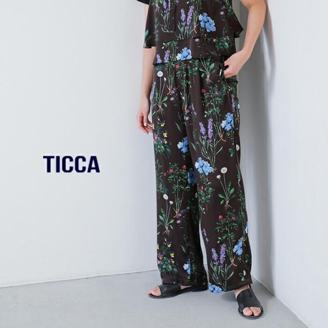 TICCA ティッカ フラワー プリント パンツ tbfs-422 レディース 2026ss新作 春夏 クーポン対象_1