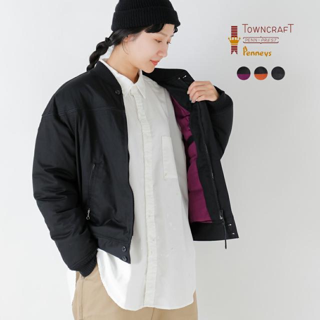 TOWN CRAFT タウンクラフト  サーモライト ブラック ダービージャケット tc25f002 レディース 2025aw新作 クーポン対象