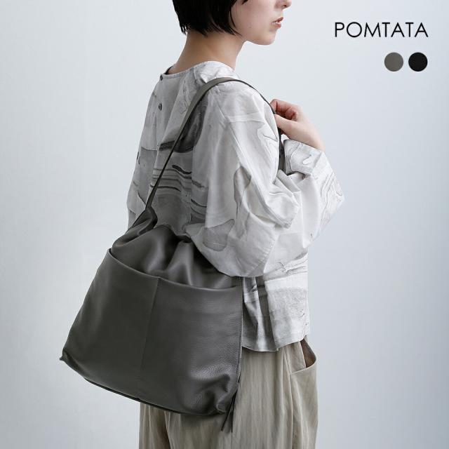 POMTATA ポンタタ カウレザー 巾着 変形トートバッグ TIO MA TOTE tio-ma-tote レディース 2026ss新作 春夏 クーポン対象