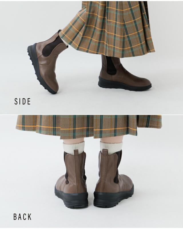 TRAVEL SHOES by chausser トラベルシューズバイショセ  レザー サイドゴア ブーツ tra-030-kr レディース_6