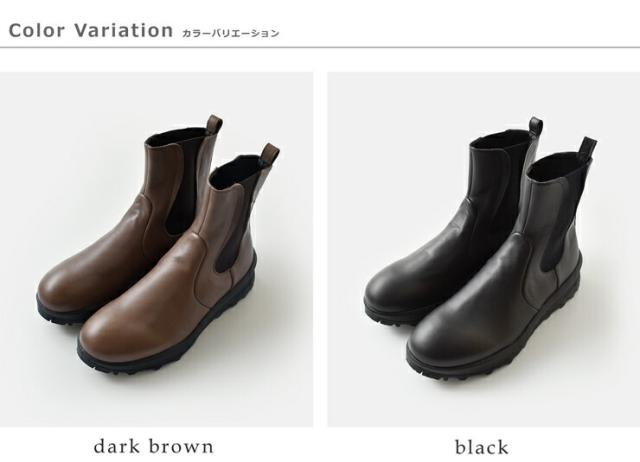 TRAVEL SHOES by chausser トラベルシューズバイショセ  レザー サイドゴア ブーツ tra-030-kr レディース_13