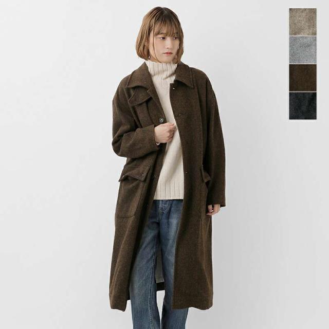 ティシュ tissu オリジナル ウール ヘリンボーン スタンドカラー コート ts243co080-mn新作 レディース アウター クーポン対象