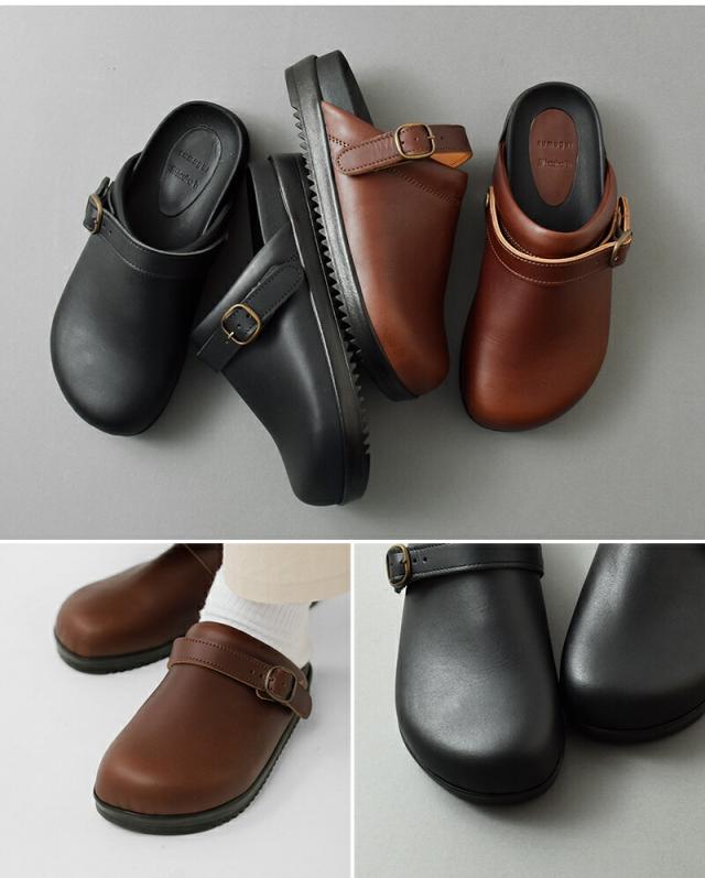 tumugu ツムグ ×hcubuch フーブ  カウレザー サボ サンダル “koppe” tw003-tr 2025aw新作 レディース クーポン対象