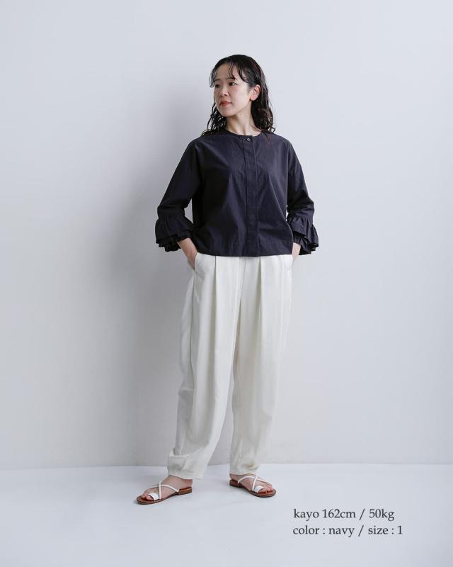 U PHORICA ユーフォリカ 近江晒コットン ティアードフリル ブラウス u24-12888-61 レディース 2026ss新作 春夏 クーポン対象