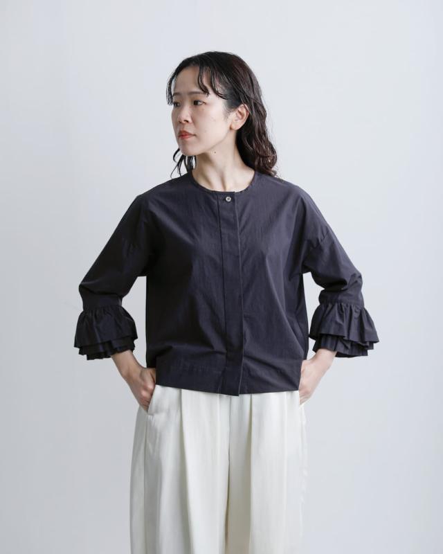 U PHORICA ユーフォリカ 近江晒コットン ティアードフリル ブラウス u24-12888-61 レディース 2026ss新作 春夏 クーポン対象