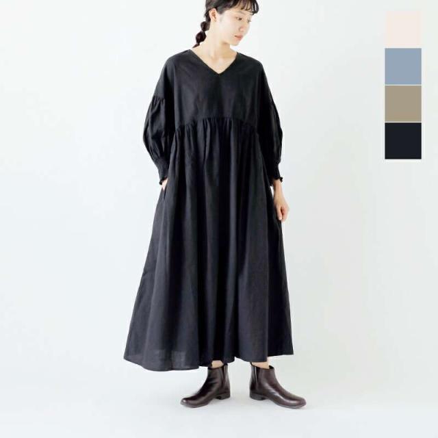 ユニヴァーサルティシュ ワンピース universal tissu  トリプルワッシャー Vネック ワンピース ut243op012  クーポン対象