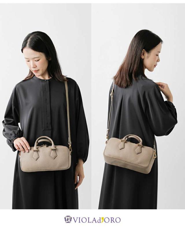 ヴィオラドーロ ショルダーバッグ VIOLAd’ORO  イタリアンレザー 2way ハンドバッグ “ADRIA” v-1598  ☆☆ クーポン対象