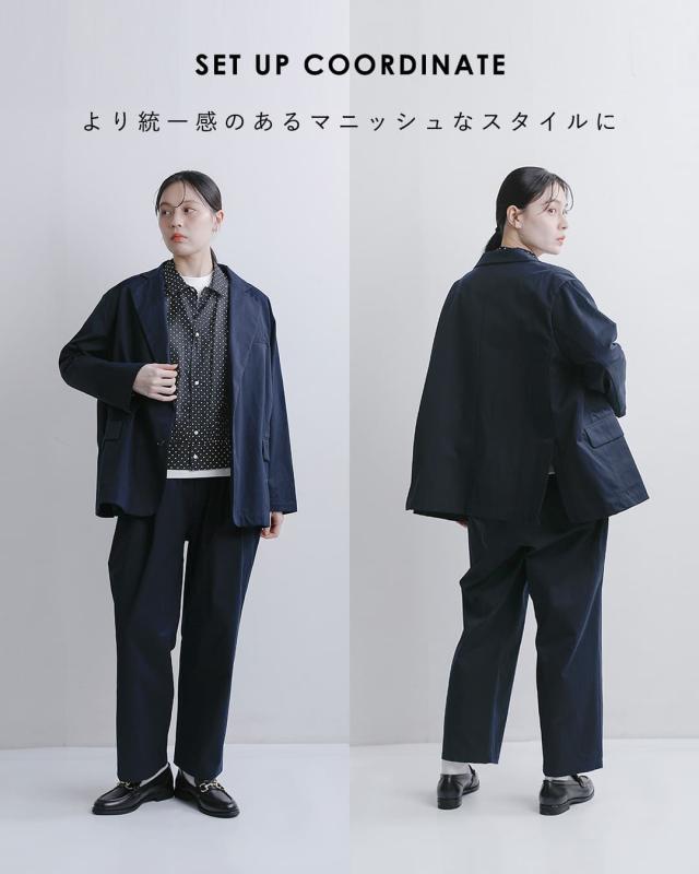Veritecoeur ヴェリテクール コットンギャバジン ツータックパンツ vc-2858 レディース 2026ss新作 春夏_7