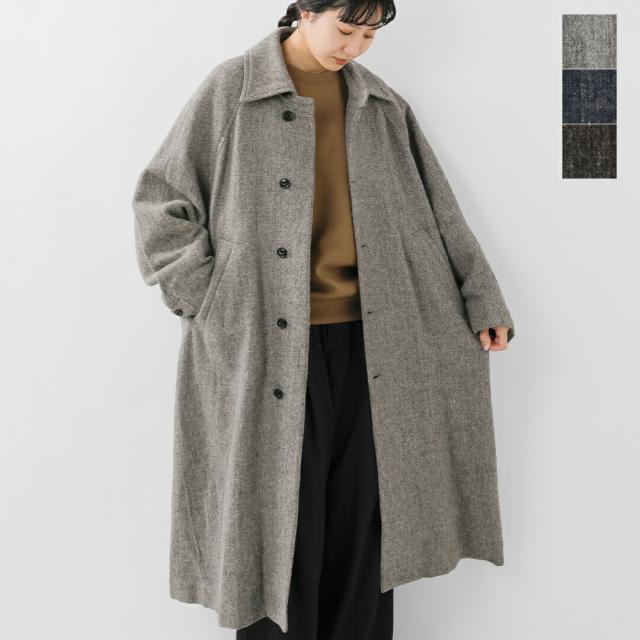 VOAAOV ヴォアーブ  ウールリネン ヘリンボーン ステンカラーコート voco-o111 レディース 2025aw新作 ☆☆ クーポン対象