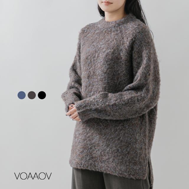 VOAAOV ヴォアーブ  ブークレヤーン ウール フラースチーゼル ラグラン ニット プルオーバー vont-o102 レディース 2025aw新作 クーポン対象