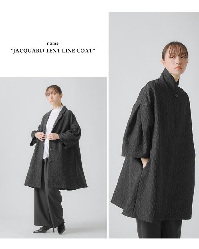 whyto ホワイト ジャガード テントラインコート “jacquard tent line coat” wht25fjk4048 レディース 2026ss新作 春夏 クーポン対象