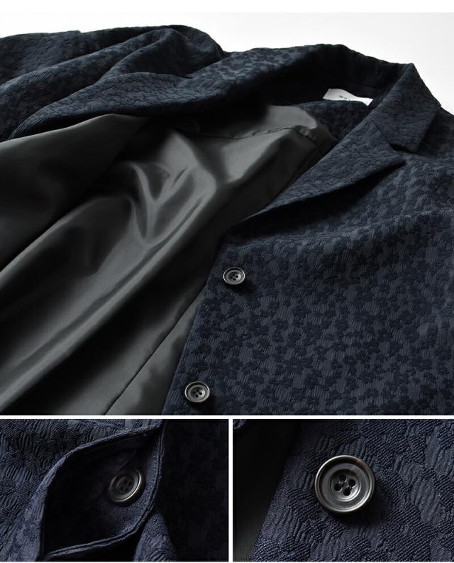 whyto ホワイト ジャガード テントラインコート “jacquard tent line coat” wht25fjk4048 レディース 2026ss新作 春夏 クーポン対象