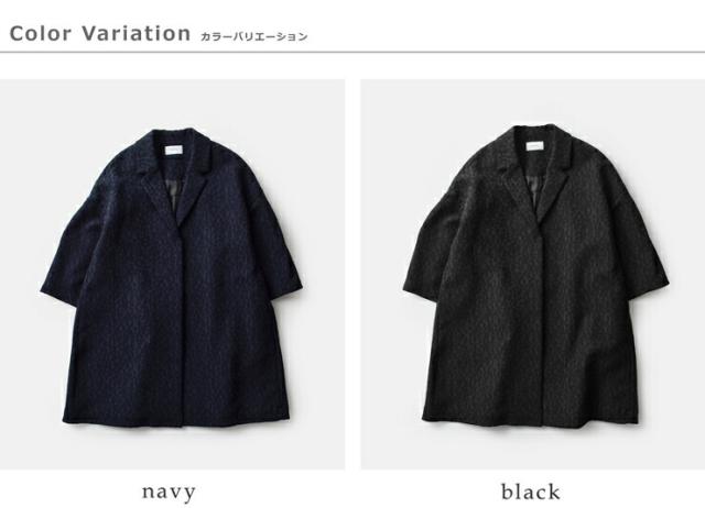 whyto ホワイト ジャガード テントラインコート “jacquard tent line coat” wht25fjk4048 レディース 2026ss新作 春夏 クーポン対象