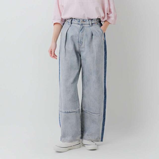 ホワイト whyto  コットン サイド ライン デニム パンツ “side line denim” wht25hpt4053 パンツ  クーポン対象