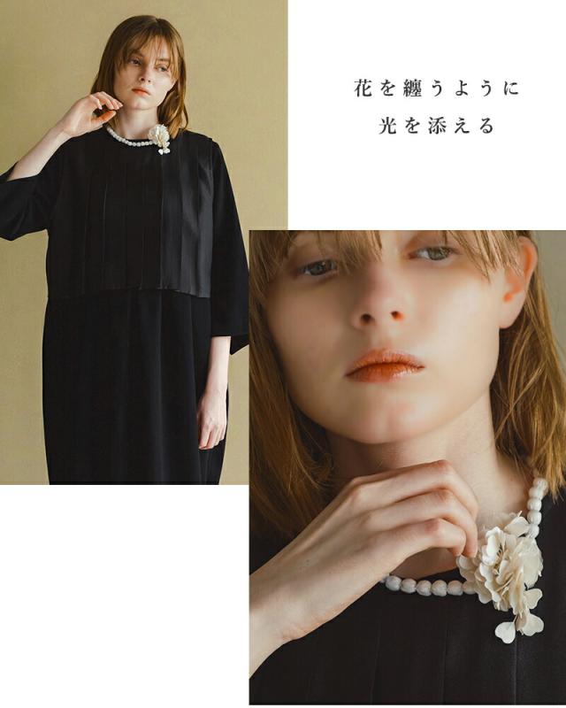 whyto ホワイト 2way フラワー ブローチネックレス “2way flower brooch/necklace” wht26hac4015 レディース 2026ss新作 春夏 クーポン対象